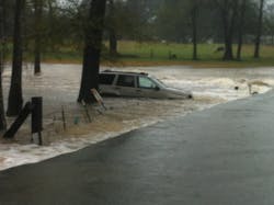 A police officer in Haughton, Louisiana faces disciplinary action after he attempted to rescue a family from a flood last week. A police officer in Haughton, Louisiana faces disciplinary action after he attempted to rescue a family from a flood last week.