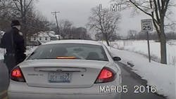 Battle Creek Police Officer Brad Gentry had a close call when a driver opened fire on him at close range. Battle Creek Police Officer Brad Gentry had a close call when a driver opened fire on him at close range.