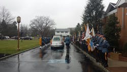 New Jersey State Police Trooper Sean Cullen, who was fatally struck by a vehicle a week ago, was laid to rest on Monday. New Jersey State Police Trooper Sean Cullen, who was fatally struck by a vehicle a week ago, was laid to rest on Monday.