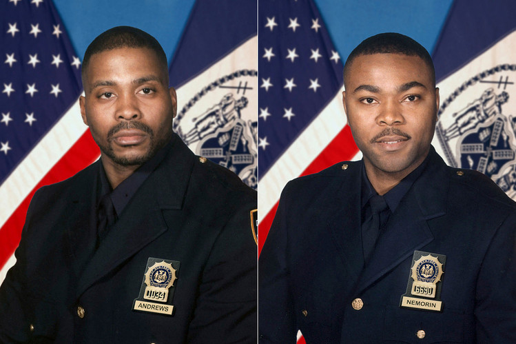 Detectives Rodney Andrews, left, and James Nemorin