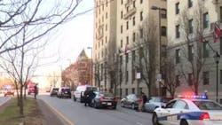 A Baltimore police officer was dragged alongside a vehicle after a traffic stop Tuesday morning. A Baltimore police officer was dragged alongside a vehicle after a traffic stop Tuesday morning.