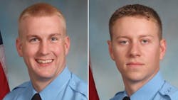 Officers David McKeown, left, and Jesse Hempen Officers David McKeown, left, and Jesse Hempen