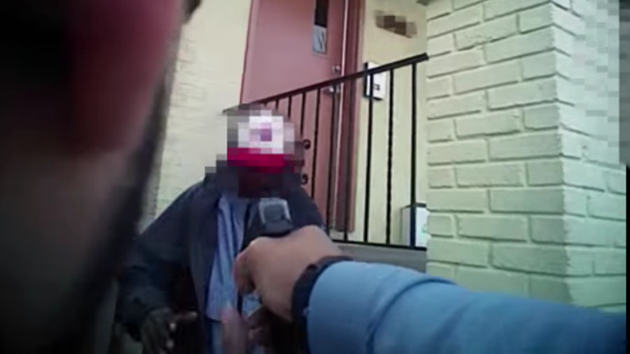 The Metropolitan Police Department in Washington, D.C. released body camera video on Friday showing officers thwart a man armed with a knife attempting to rob a woman.