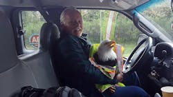 Washington State Patrol troopers and a driver came to the rescue of an injured bald eagle after it was struck Tuesday morning. Washington State Patrol troopers and a driver came to the rescue of an injured bald eagle after it was struck Tuesday morning.