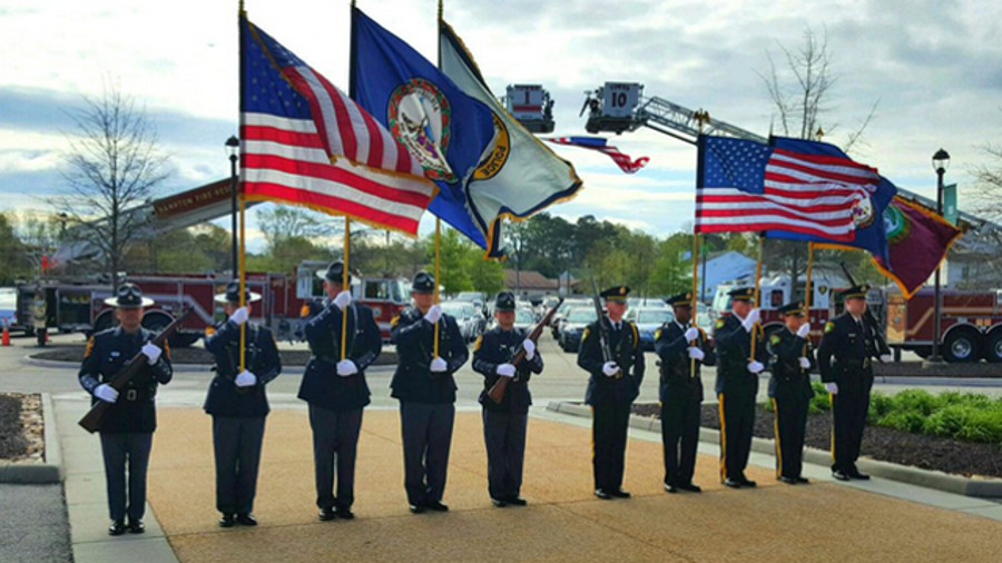 An estimated 3,500 gathered at Liberty Baptist Church in Hampton Tuesday to mourn Trooper Chad Dermyer, who was fatally shot at a Greyhound bus station in Richmond on March 31.