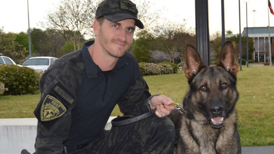 Investigator Anthony &ldquo;TJ&rdquo; Freeman and K-9 Bojar