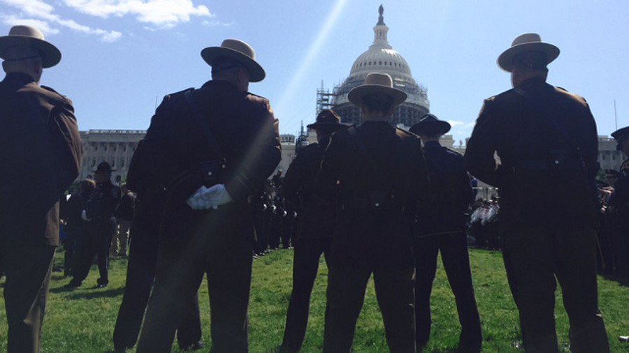 The 35th Annual National Peace Officers' Memorial Service was held on the West Front of the U.S. Capitol Sunday in honor of law enforcement officers who have paid the ultimate sacrifice.
