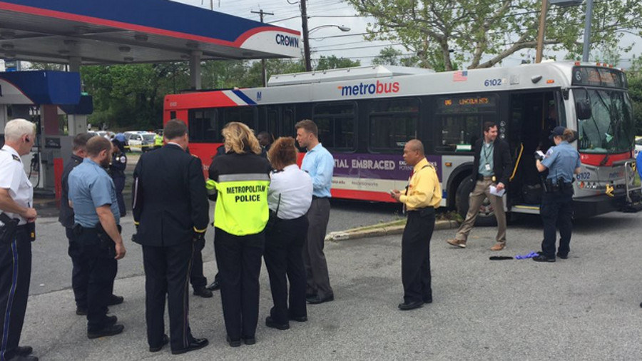 A pedestrian was fatally struck by a Metrobus after it was hijacked in Northeast Washington Tuesday morning.