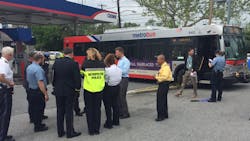 A pedestrian was fatally struck by a Metrobus after it was hijacked in Northeast Washington Tuesday morning. A pedestrian was fatally struck by a Metrobus after it was hijacked in Northeast Washington Tuesday morning.