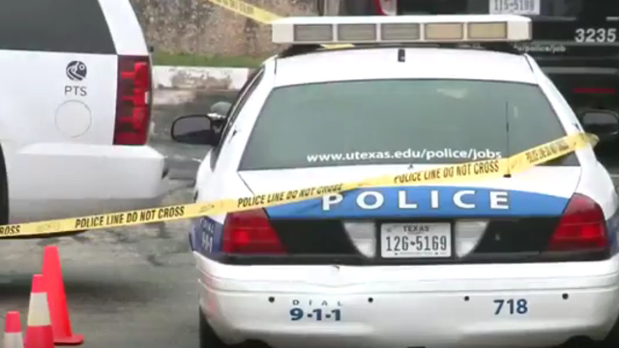 University of Texas Police Officer Cory Morrison was shot in the leg Tuesday morning after his service weapon accidentally fired while holstered.