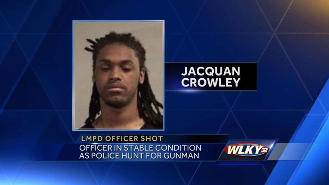 Police Search for Suspect After Louisville Officer Shot | Officer
