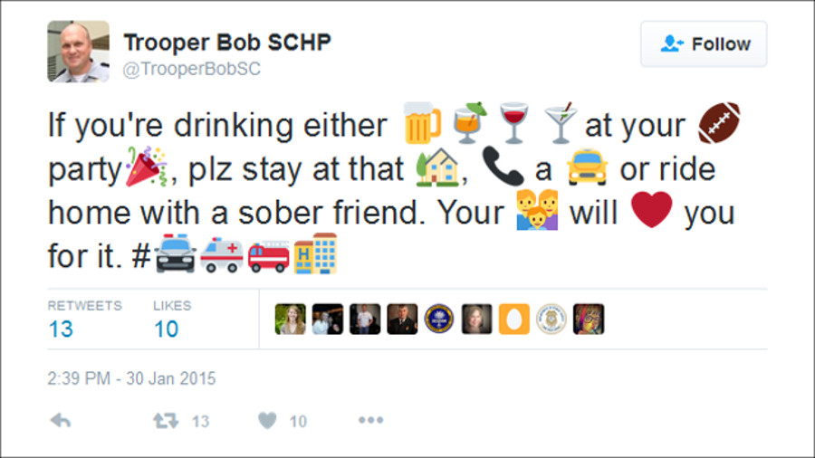 South Carolina Trooper Bob Beresis is getting creative with his safety tweets and is gaining a lot of attention while spreading the message.