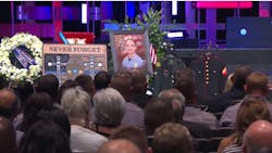 Law enforcement officers came from across the country Friday to salute Baton Rouge Police Officer Matthew Gerald, who was killed in an ambush Sunday. Law enforcement officers came from across the country Friday to salute Baton Rouge Police Officer Matthew Gerald, who was killed in an ambush Sunday.