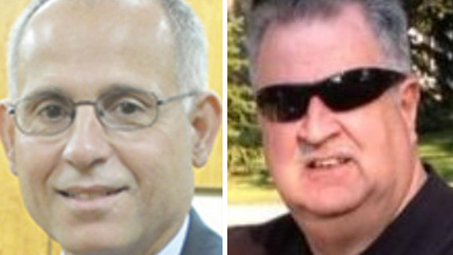 Security Supervisor Joe Zangaro, left, and Court Officer Ron Kienzle