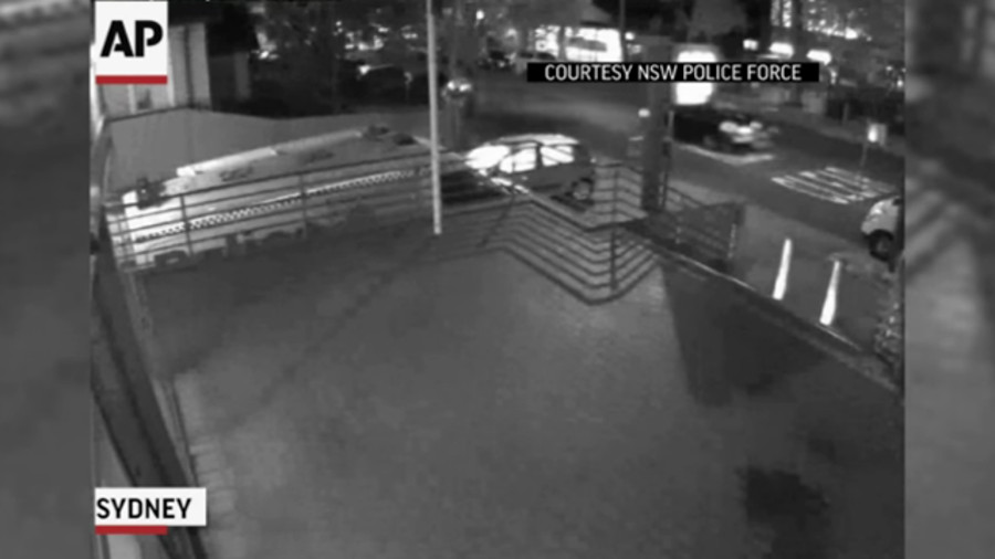 Video: Car Explodes, Hits Sydney Police Station | Officer