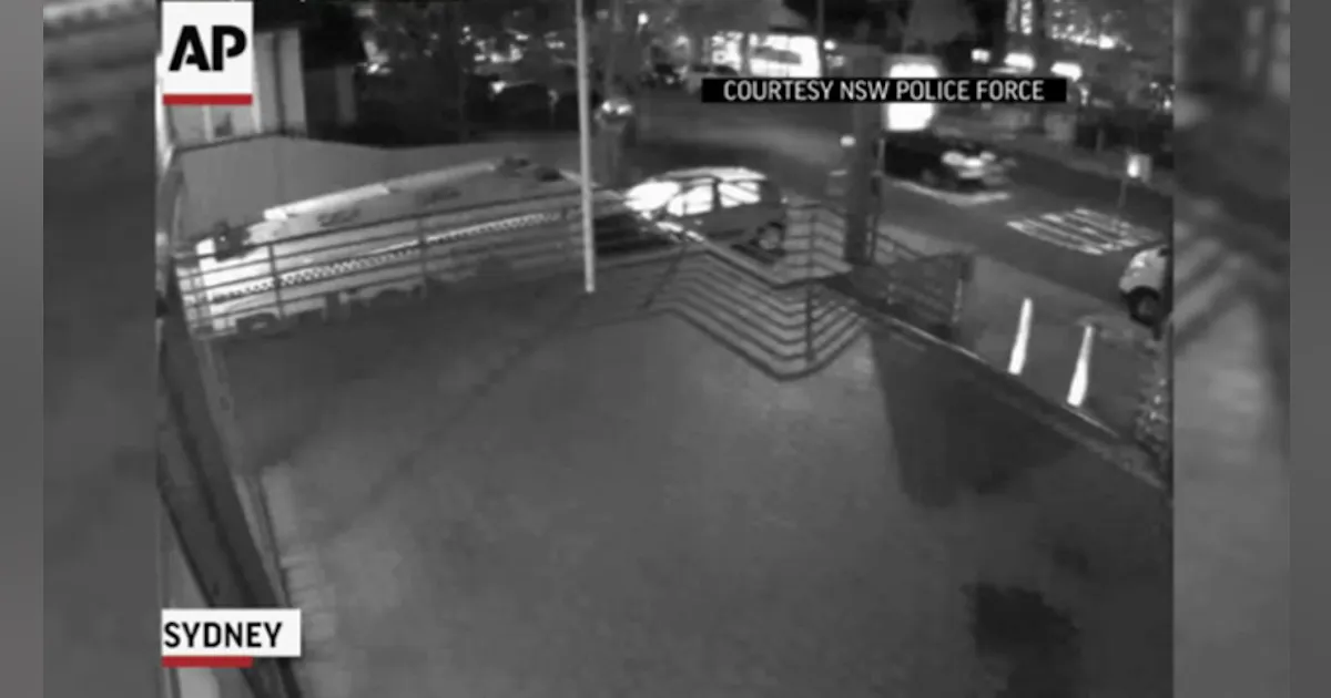 Video: Car Explodes, Hits Sydney Police Station | Officer