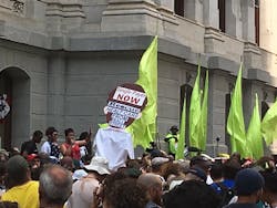So many 'protesters' weren't really. They were just there to get attention for their cause. So many 'protesters' weren't really. They were just there to get attention for their cause.