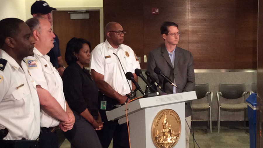D.C. firefighters and police officers were unable to communicate with the 911 center for about two hours over the weekend.
