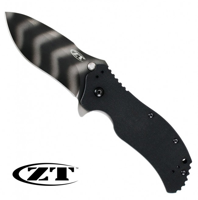 ZERO TOLERANCE FOLDER G10 BLACK/TIGER STRIPE
