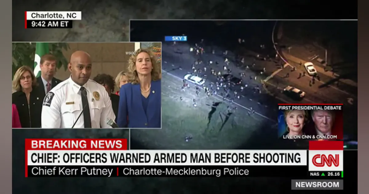 Charlotte Riots Charlotte Police Chief Addresses Shooting, Riots | Officer