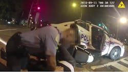 Officials on Tuesday released body camera video showing the moments after an officer shot and killed Terrence Sterling after he rammed into a cruiser earlier this month.