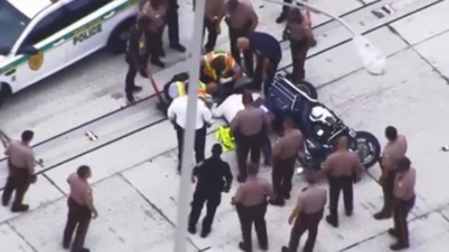 A Hialeah Police motorcycle officer was injured after he was struck by a vehicle Tuesday morning.