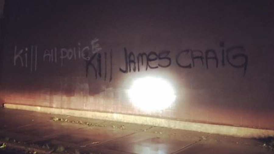 Detroit Police Chief James Craig told reporters that he won't be deterred despite graffiti message found in the area of West State Fair Avenue and John R. Street that read 'Kill All Police, Kill James Craig' that was found by patrol officers Thursday.