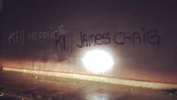 Detroit Police Chief James Craig told reporters that he won&apos;t be deterred despite graffiti message found in the area of West State Fair Avenue and John R. Street that read &apos;Kill All Police, Kill James Craig&apos; that was found by patrol officers Thursday.