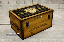 Custom Dispatcher Thin Gold Line Keepsake Box Custom Dispatcher Thin Gold Line Keepsake Box