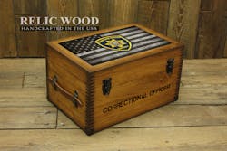 Custom Correctional Officer Badge Keepsake Box Custom Correctional Officer Badge Keepsake Box