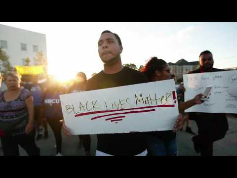 Protest outside U.S. Senate debate at Dillard University