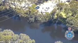 Suspect Tries To Flee Officers by Swimming Away After Pursuit