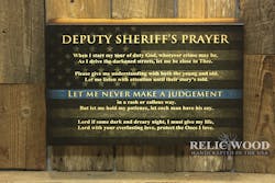 Deputy Sheriff&rsquo;s Prayer &ndash; Wall Art