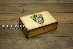 Custom Police Badge Memory Box Custom Police Badge Memory Box