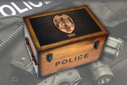 Custom Police Department Badge Keepsake Box Custom Police Department Badge Keepsake Box