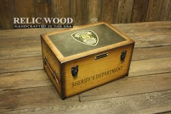 Custom Sheriff&rsquo;s Department Badge Keepsake Box