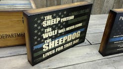 The Sheepdog &ndash; Thin Blue Line Wall Art
