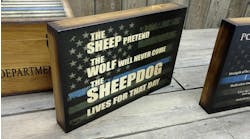 The Sheepdog &ndash; Thin Blue Line Wall Art