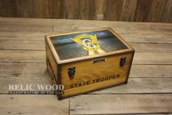 Custom State Trooper Keepsake Box Custom State Trooper Keepsake Box