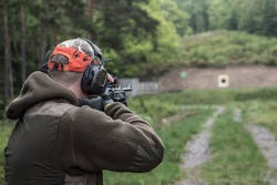 3M PELTOR ProTac III Headset - on a shooting range 3M PELTOR ProTac III Headset - on a shooting range