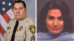 Sgt. Mark Bustamante, left, and Yesennia Gonzalez