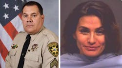 Sgt. Mark Bustamante, left, and Yesennia Gonzalez Sgt. Mark Bustamante, left, and Yesennia Gonzalez