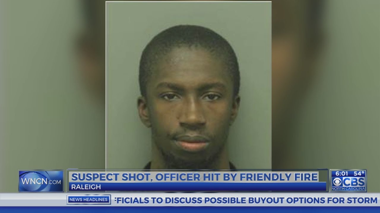 Raleigh police officer injured by friendly fire in shooting