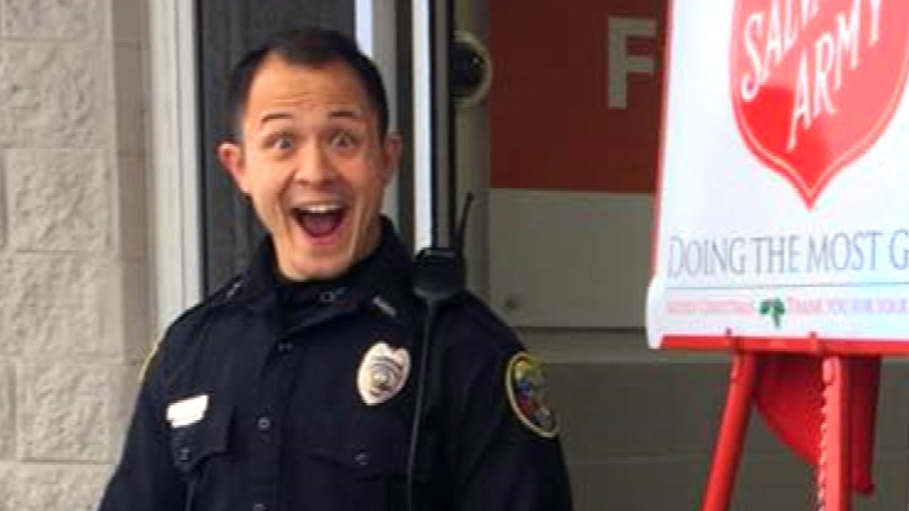 Officer Dances Up a Storm to Raise Money for Salvation Army