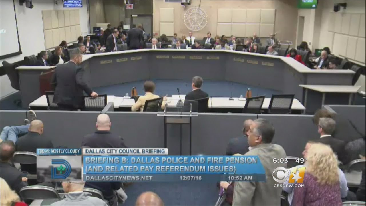 Council Hears City&rsquo;s Plan To Save Dallas Police And Fire Pension