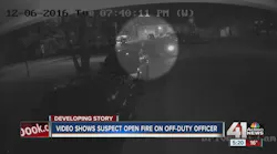 Video shows suspect open fire at off-duty KCMO officer