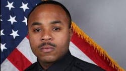 Officer Terrance McBride was shot in the shoulder early Tuesday morning and the suspected gunman was found dead of an self-inflicted gunshot wound. Officer Terrance McBride was shot in the shoulder early Tuesday morning and the suspected gunman was found dead of an self-inflicted gunshot wound.