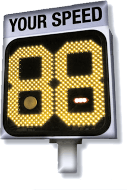 Onsite 75M Pole Mounted Speed Sign Onsite 75M Pole Mounted Speed Sign