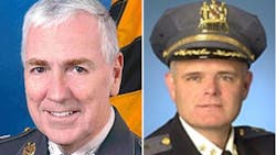 Former Baltimore County Police Chief Terry Sheridan and current Police Chief Jim Johnson Former Baltimore County Police Chief Terry Sheridan and current Police Chief Jim Johnson