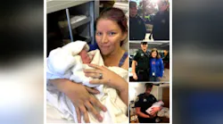 Police Officers Deliver Baby In Parking Lot When Mom Can't Make It To Hospital